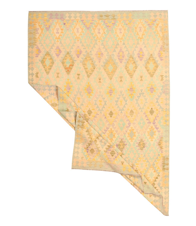 302x205cm Afghan Oriental wool carpet Handmade Kelim Rug