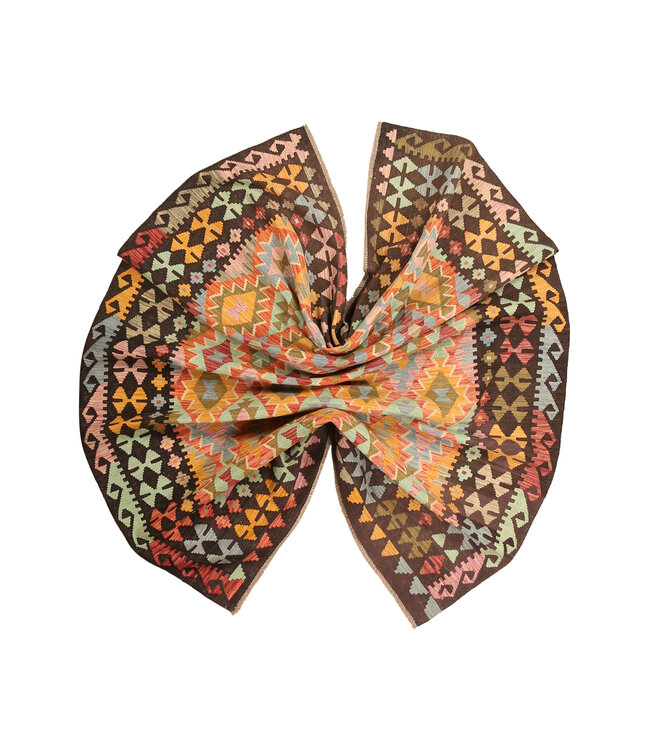 299x206cm  Afghanischer orientalischer Wollteppich handgefertigter Kelim-Teppich