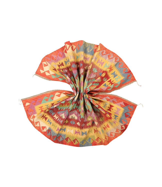 297x197cm Afghanischer orientalischer Wollteppich handgefertigter Kelim-Teppich