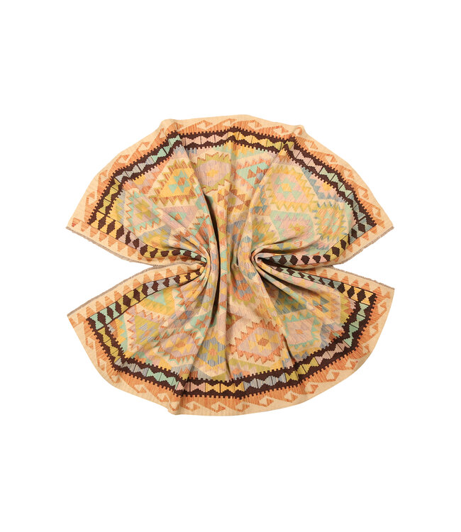 305x207cm Afghan Oriental wool carpet Handmade Kelim Rug