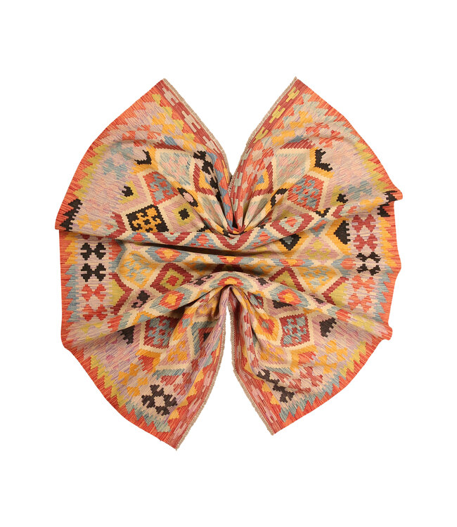 297x200cm Afghaans oosters wollen tapijt handgemaakt Kelim-kleed