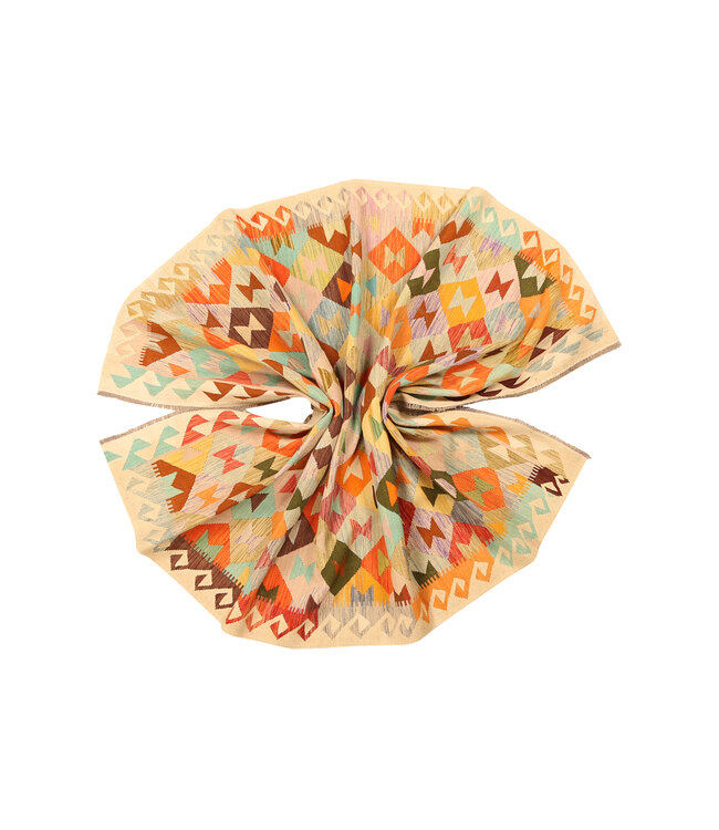 300x196cm  Afghaans oosters wollen tapijt handgemaakt Kelim-kleed