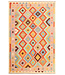 Kelimshop 299x196cm Afghanischer orientalischer Wollteppich handgefertigter Kelim-Teppich