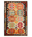 Kelimshop 298x200cm Afghanischer orientalischer Wollteppich handgefertigter Kelim-Teppich