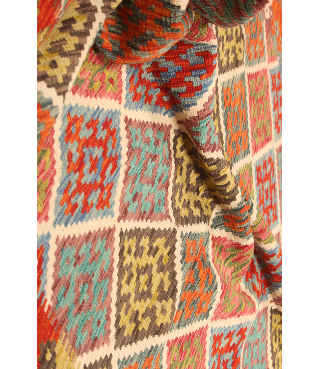 292x195cm Afghan Oriental wool carpet Handmade Kelim Rug