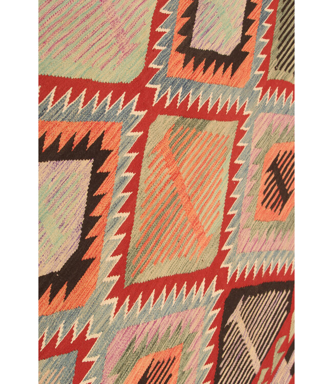 297x194cm Afghan Oriental wool carpet Handmade Kelim Rug