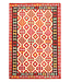 Kelimshop 299x204cm  Afghanischer orientalischer Wollteppich handgefertigter Kelim-Teppich