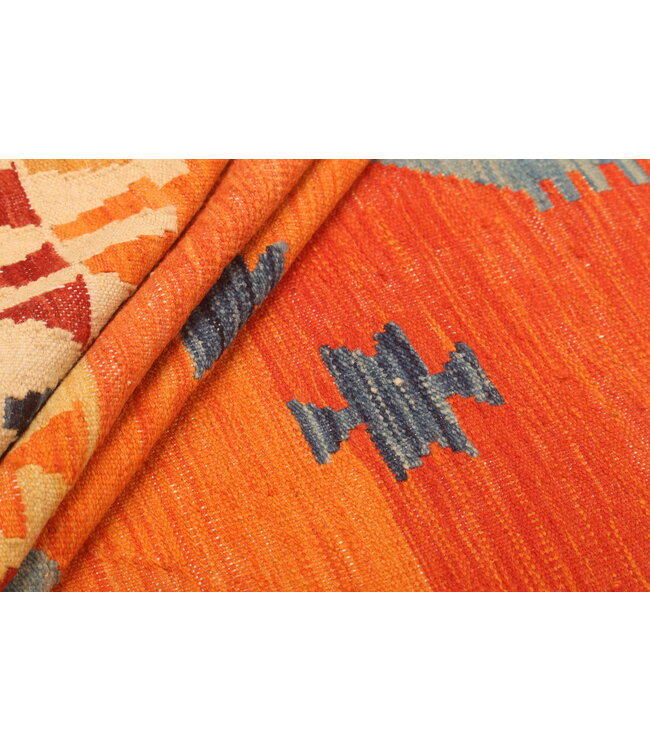 288x201cm Afghanischer orientalischer Wollteppich handgefertigter Kelim-Teppich