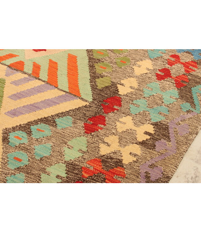 295x197cm Afghan Oriental wool carpet Handmade Kelim Rug