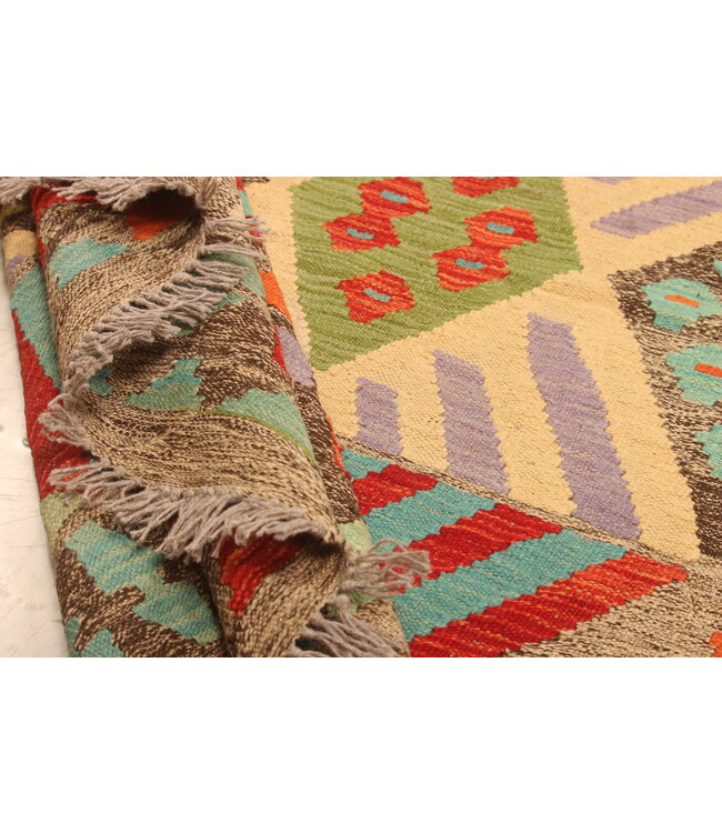 295x197cm Afghan Oriental wool carpet Handmade Kelim Rug