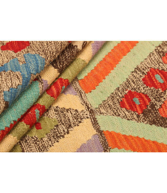 295x197cm Afghan Oriental wool carpet Handmade Kelim Rug