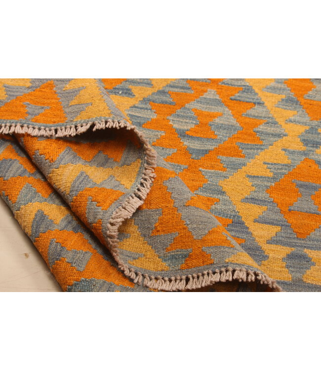 291x200cm Afghan Oriental wool carpet Handmade Kelim Rug