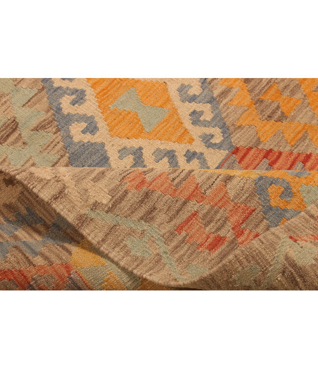 308x192cm Afghan Oriental wool carpet Handmade Kelim Rug