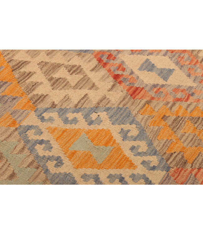 308x192cm Afghan Oriental wool carpet Handmade Kelim Rug