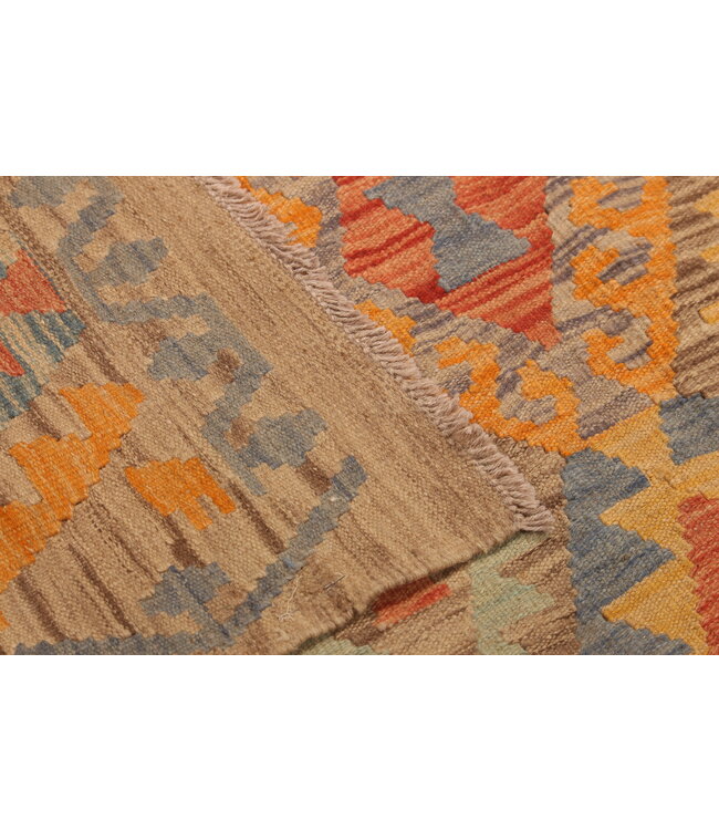 308x192cm Afghan Oriental wool carpet Handmade Kelim Rug