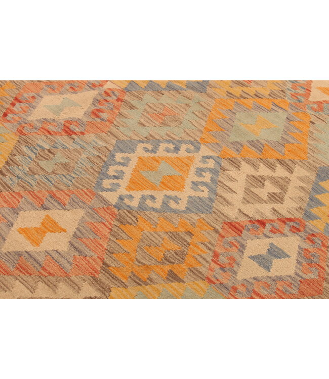 308x192cm Afghaans oosters wollen tapijt handgemaakt Kelim-kleed