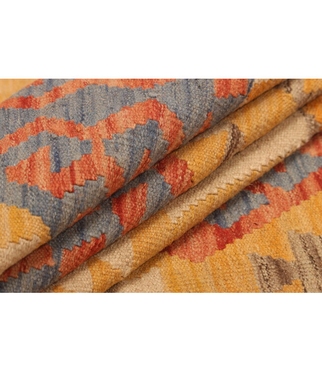 295x200cm Afghan Oriental wool carpet Handmade Kelim Rug