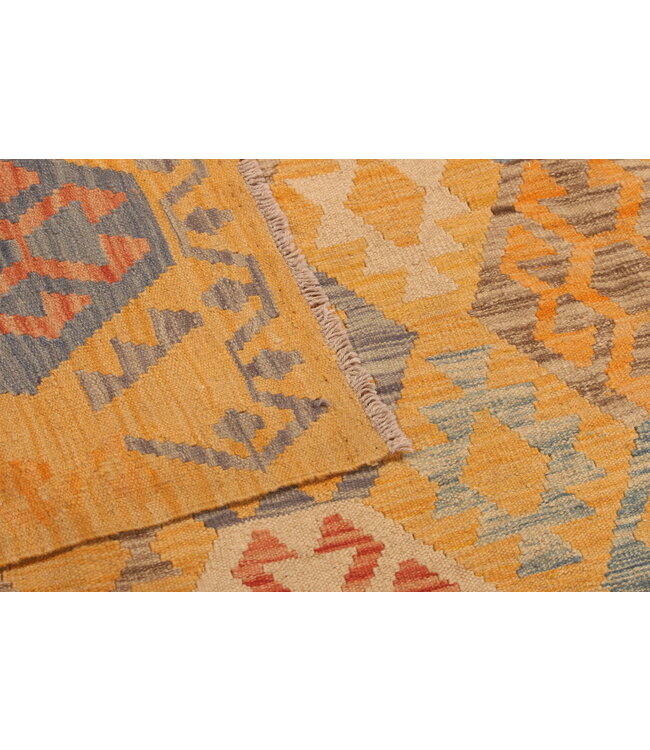 295x200cm Afghan Oriental wool carpet Handmade Kelim Rug