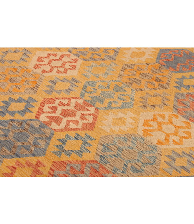 295x200cm Afghan Oriental wool carpet Handmade Kelim Rug