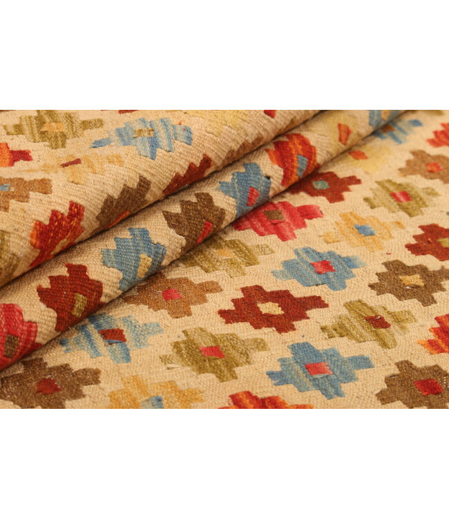 298x206cm Afghan Oriental wool carpet Handmade Kelim Rug