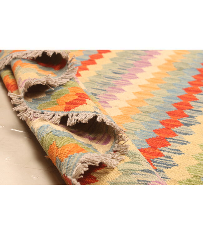 300x199cm Afghan Oriental wool carpet Handmade Kelim Rug