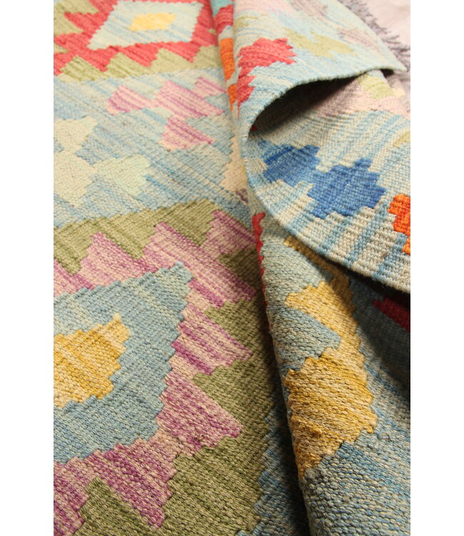 292x201cm Afghan Oriental wool carpet Handmade Kelim Rug