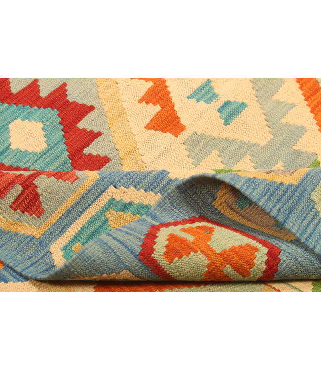 300x197cm  Afghan Oriental wool carpet Handmade Kelim Rug