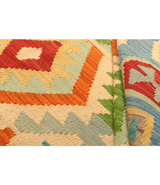 300x197cm  Afghan Oriental wool carpet Handmade Kelim Rug