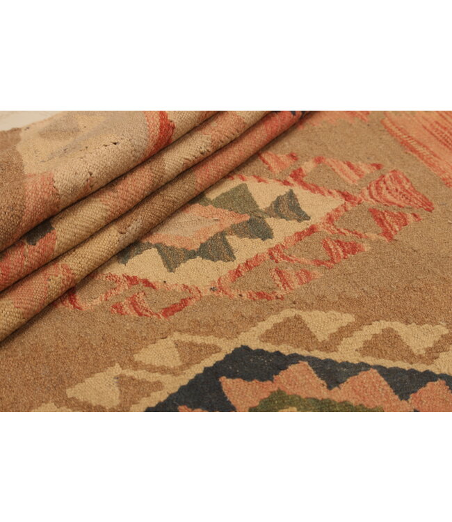 306x199cm Handwoven Traditional Kelim Area Rug Wool Carpet