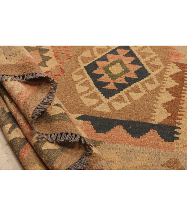 306x199cm Handwoven Traditional Kelim Area Rug Wool Carpet