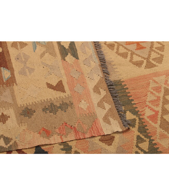 306x199cm Handwoven Traditional Kelim Area Rug Wool Carpet