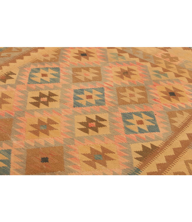 308x192cm Afghan Oriental wool carpet Handmade Kelim Rug