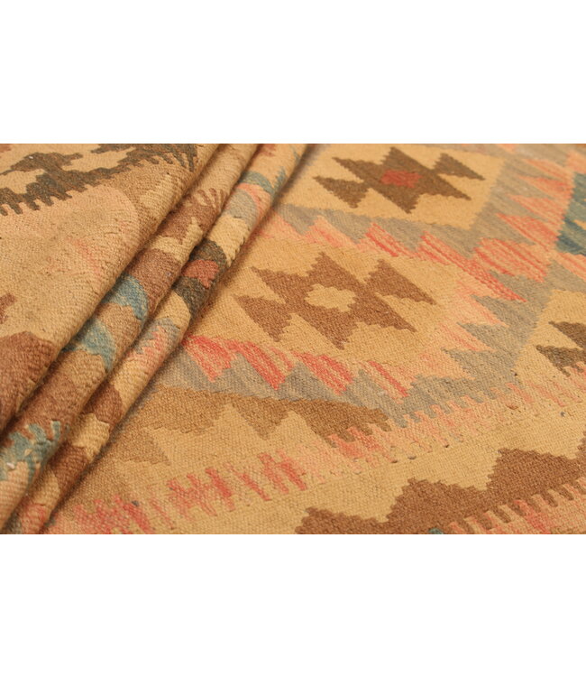 308x192cm Afghan Oriental wool carpet Handmade Kelim Rug