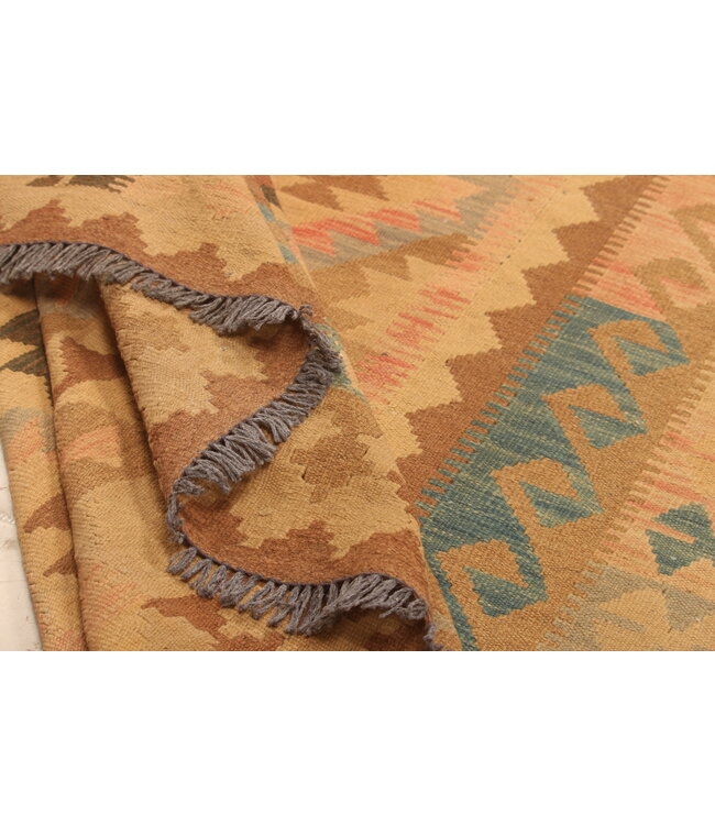 308x192cm Afghan Oriental wool carpet Handmade Kelim Rug