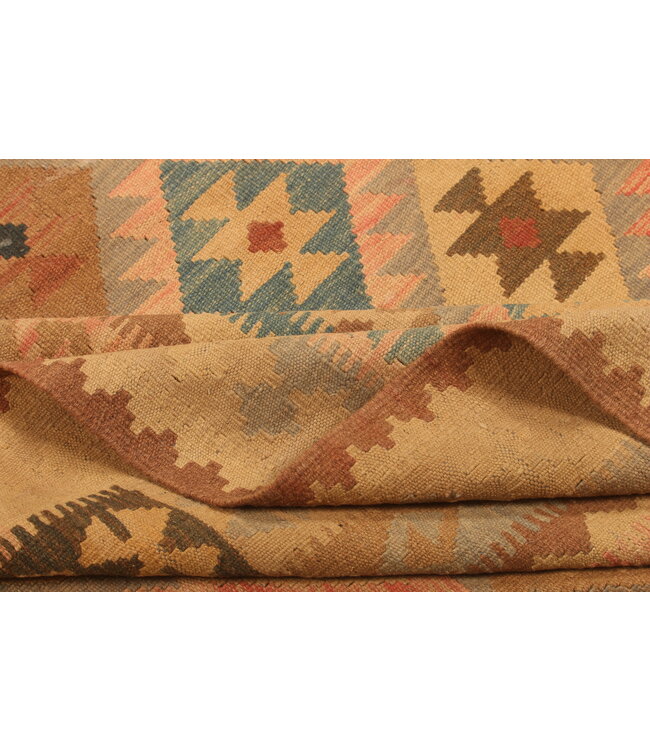 308x192cm Afghan Oriental wool carpet Handmade Kelim Rug