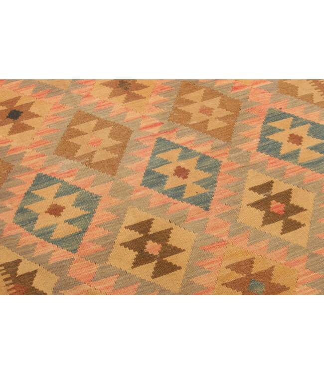 308x192cm Afghan Oriental wool carpet Handmade Kelim Rug