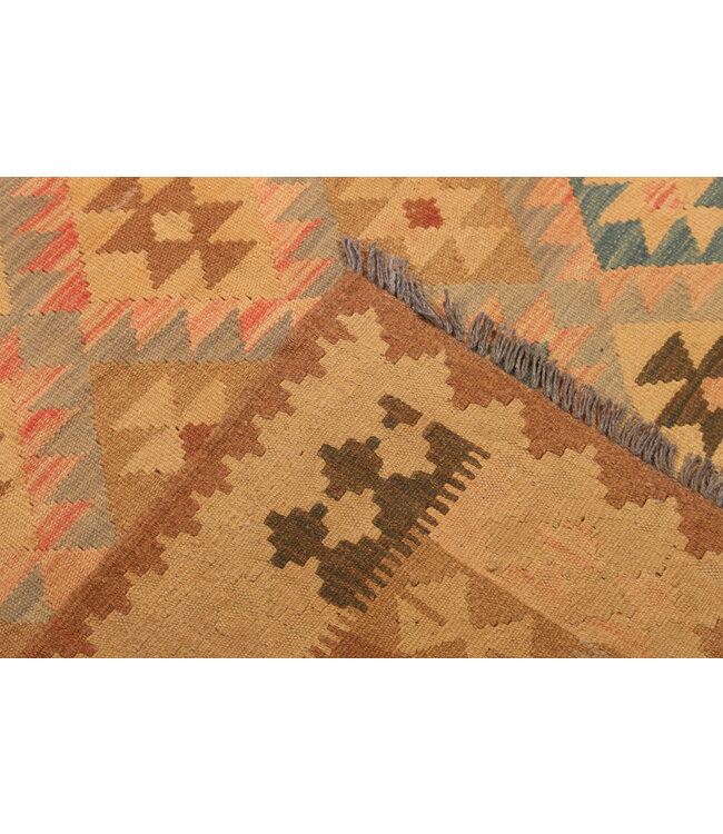 308x192cm Afghan Oriental wool carpet Handmade Kelim Rug