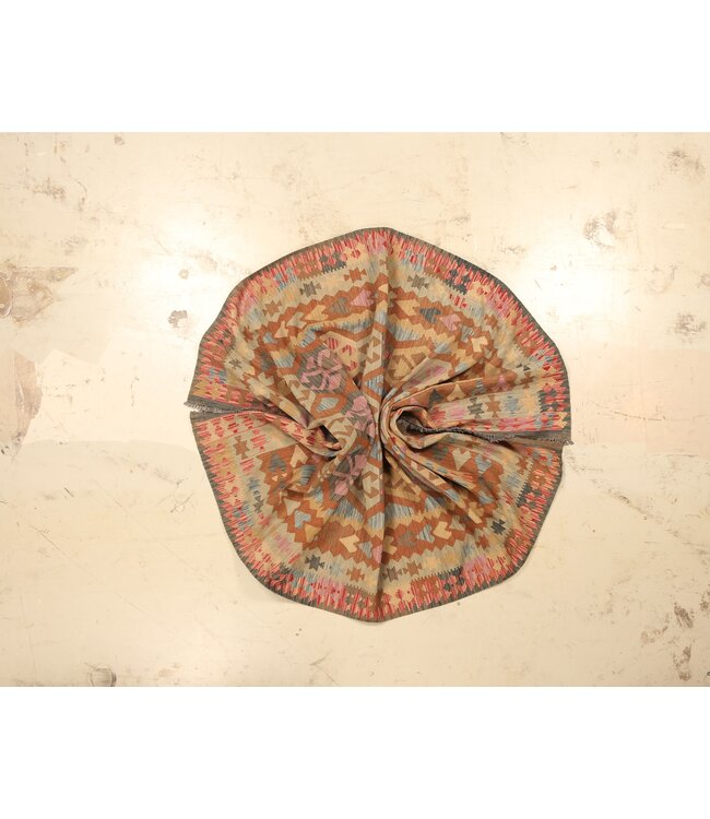 298x197cm Afghanischer orientalischer Wollteppich handgefertigter Kelim-Teppich