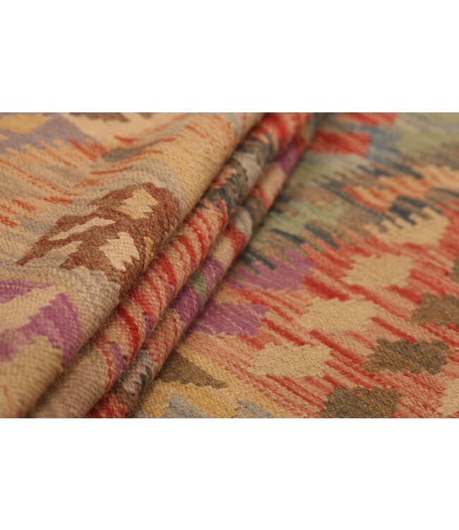 297x199cm Handwoven Traditional Kelim Area Rug Wool Carpet