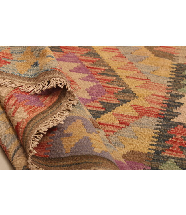 297x199cm Handwoven Traditional Kelim Area Rug Wool Carpet