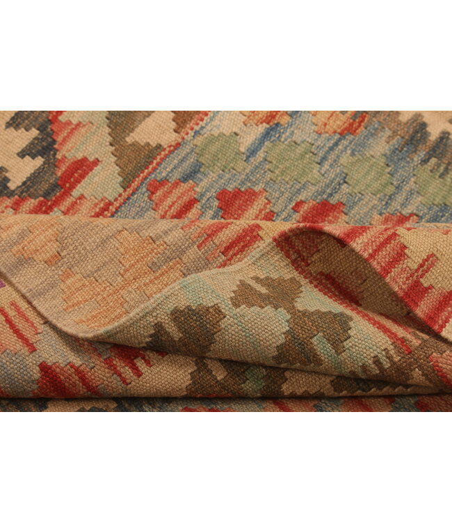 297x199cm Handwoven Traditional Kelim Area Rug Wool Carpet