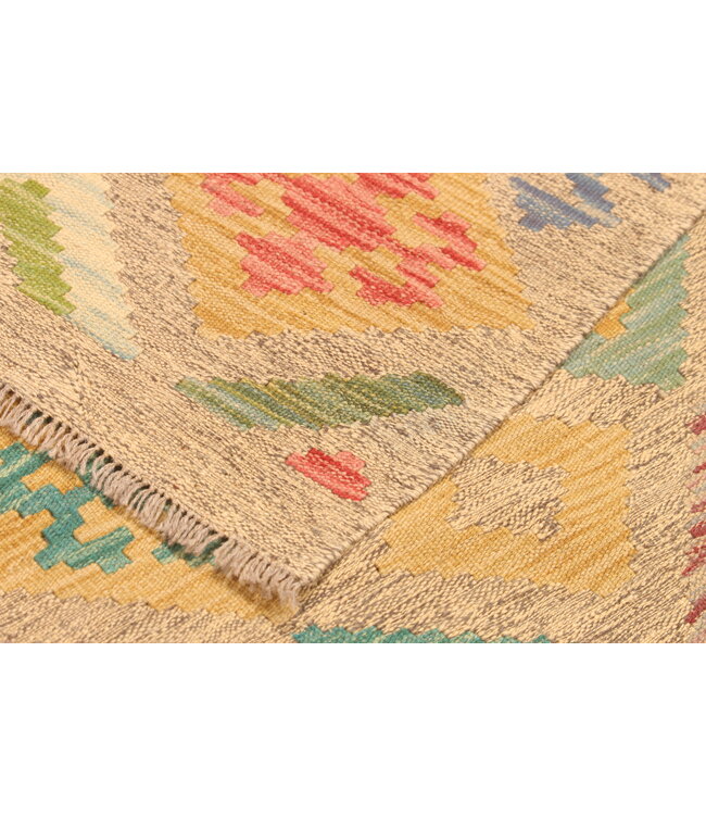 298x196 cm Afghan Oriental wool carpet Handmade Kelim Rug