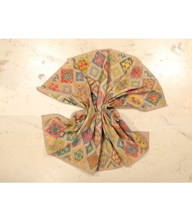 298x196 cm Afghanischer orientalischer Wollteppich handgefertigter Kelim-Teppich