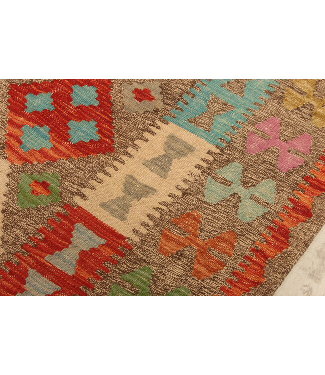 298x198cm Afghan Oriental wool carpet Handmade Kelim Rug
