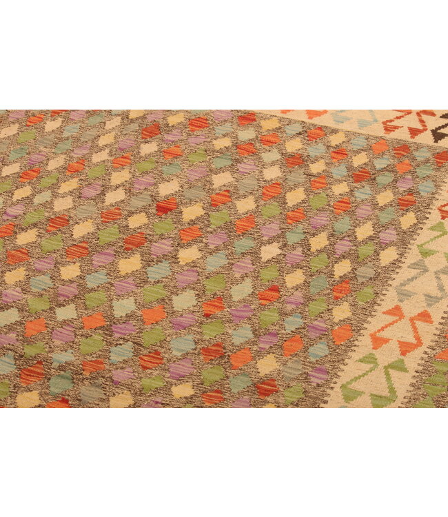 295x200cm Handwoven Traditional Kelim Area Rug Wool Carpet