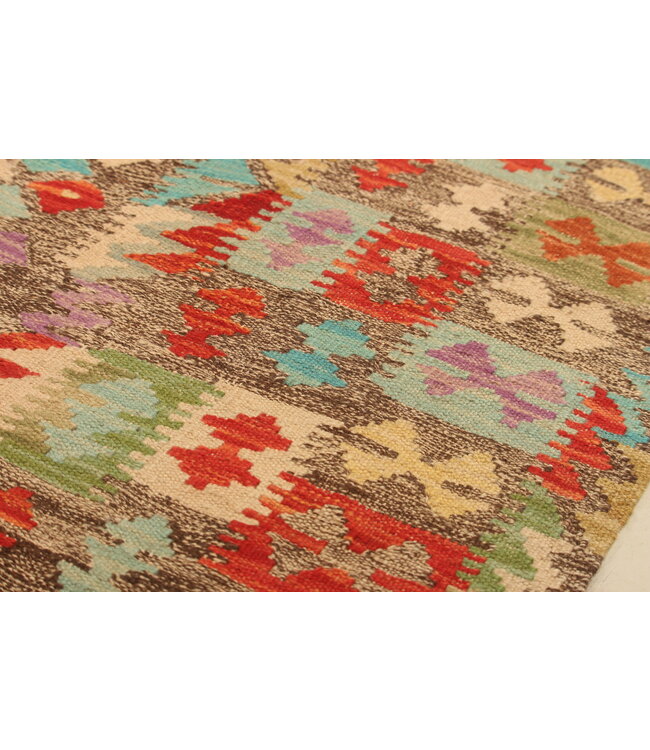 290x198cm Afghan Oriental wool carpet Handmade Kelim Rug