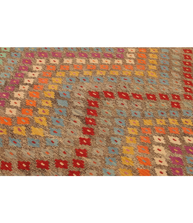 305x202cm Afghan Oriental wool carpet Handmade Kelim Rug