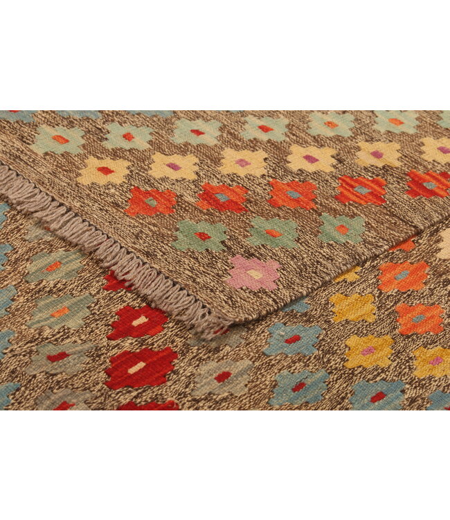 305x202cm Afghan Oriental wool carpet Handmade Kelim Rug