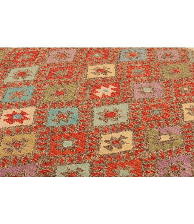 301x210cm Afghan Oriental wool carpet Handmade Kelim Rug