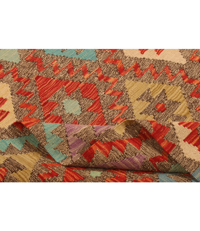 301x210cm Afghan Oriental wool carpet Handmade Kelim Rug